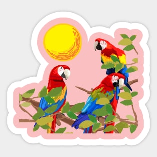 parrots Sticker